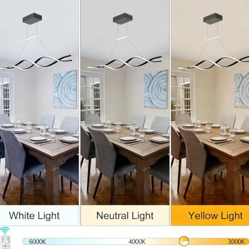 Pendant Light - 30'' x 16'' Adjustable Remote Control