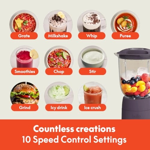 10 Speed Countertop Blender - Fitsanywhere Flip Store Design Dishwasher Safe