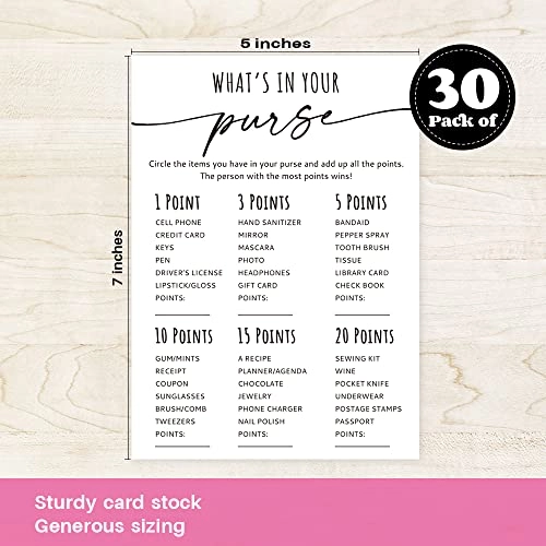 What's in Your Purse - Adult 30 piece(s)