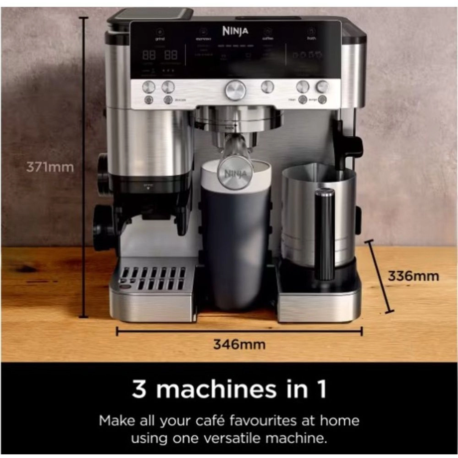 Luxe Premier - 3-in-1 integrated grinder frother