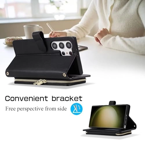 Case for Xiaomi Redmi Note 12 Pro 5G - Faux Leather Zipper Purse Wallet Phone Cover