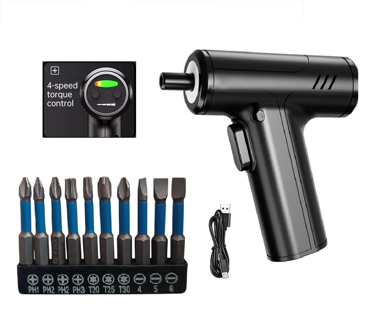 SHOPOBOX 10 in 1 Electrical Screwdriver Set - 2000mah