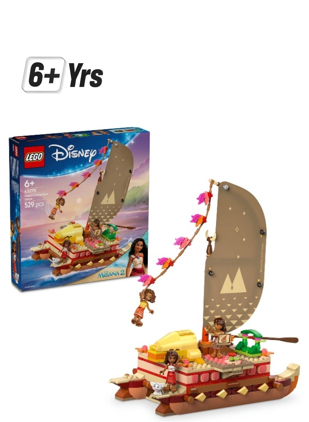 LEGO Disney Moana’s Adventure Canoe (43270) - 6+ Years