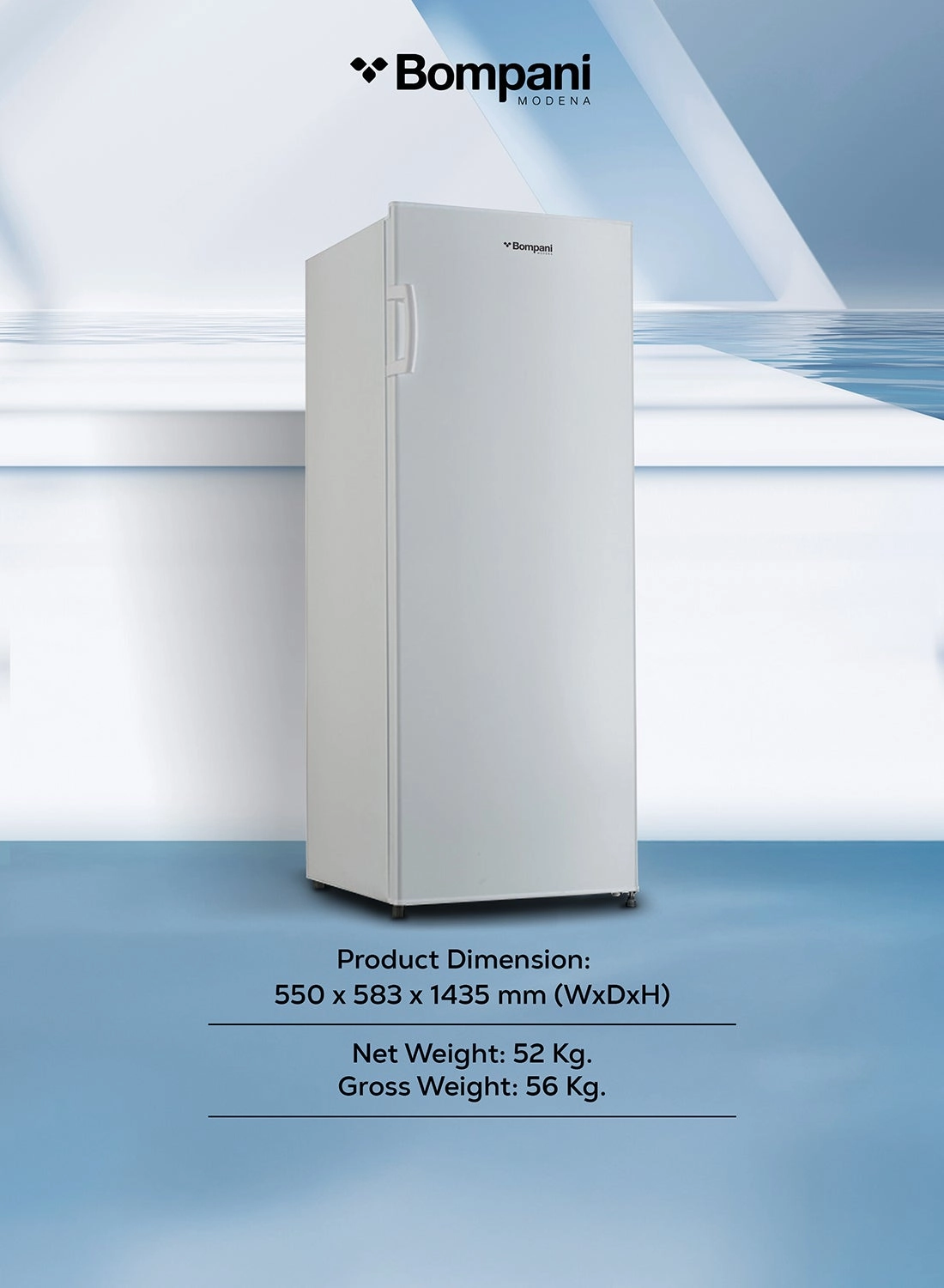 BUF265SSN - Single Door Manual Defrost Stainless Steel