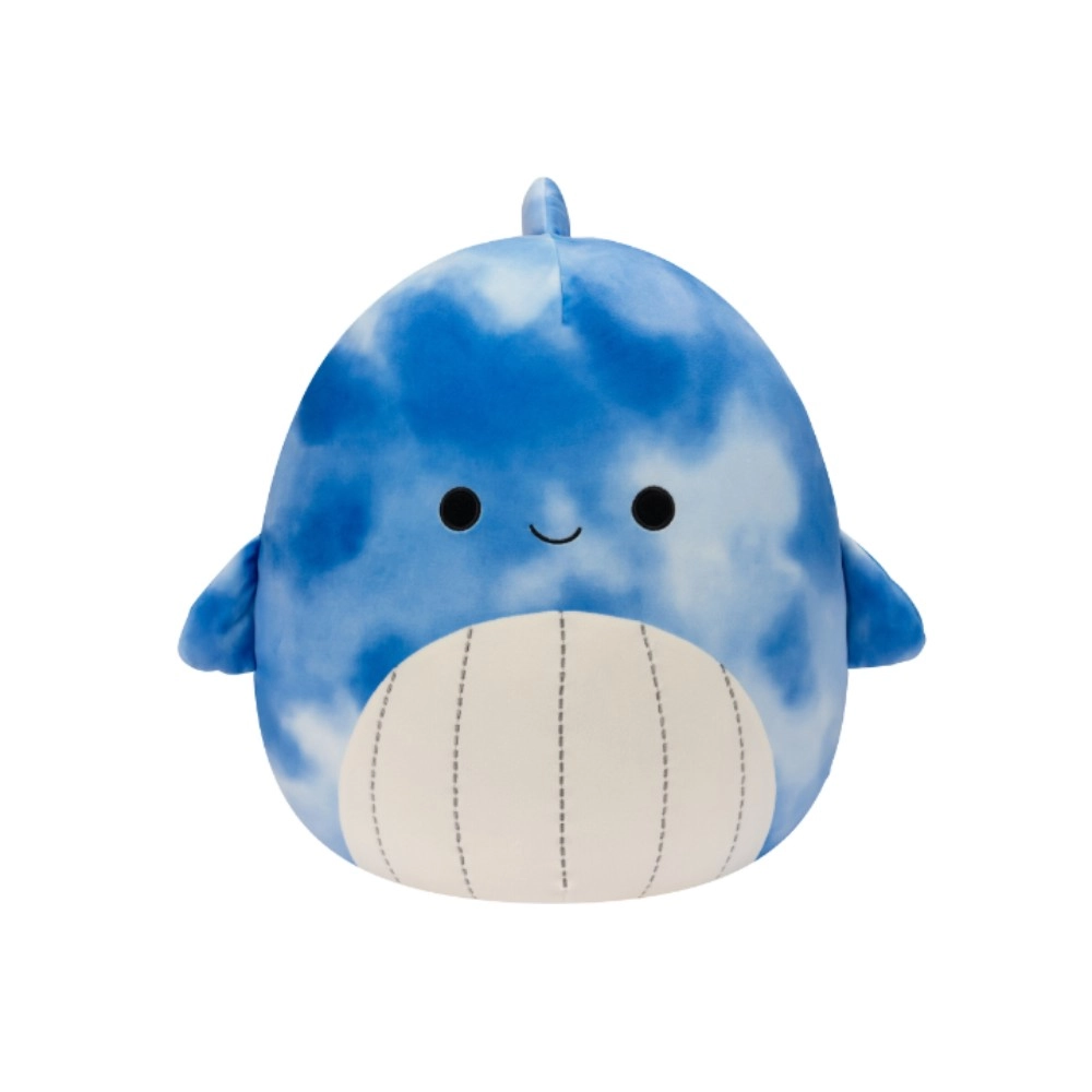 Squishmallows Samir Tie-Dye Whale - 14-Inch Blue