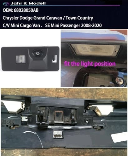 CCD car rear view camera - Night Vision Wireless 1280 x 720 pixels