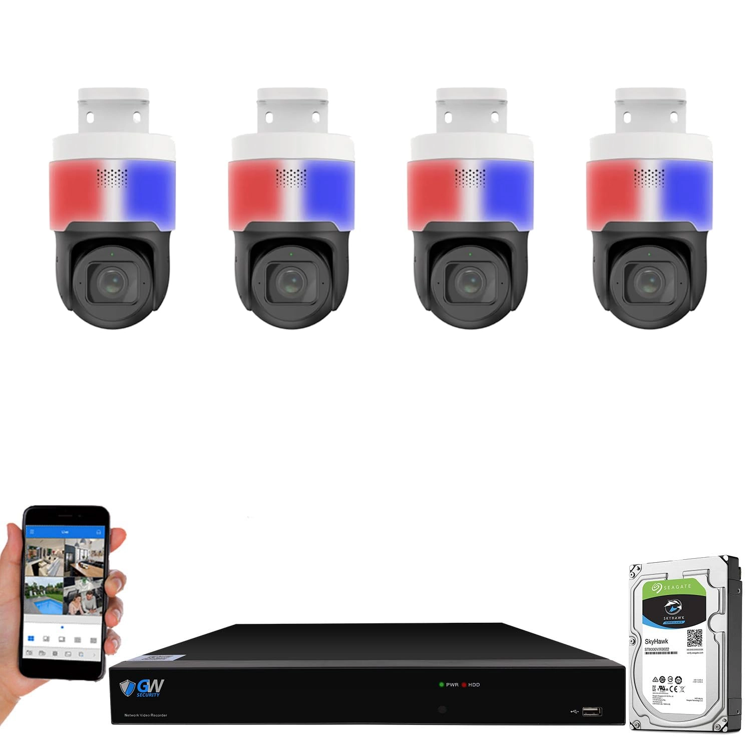 GW Security GW8CH7037MIC4 - 8 channels