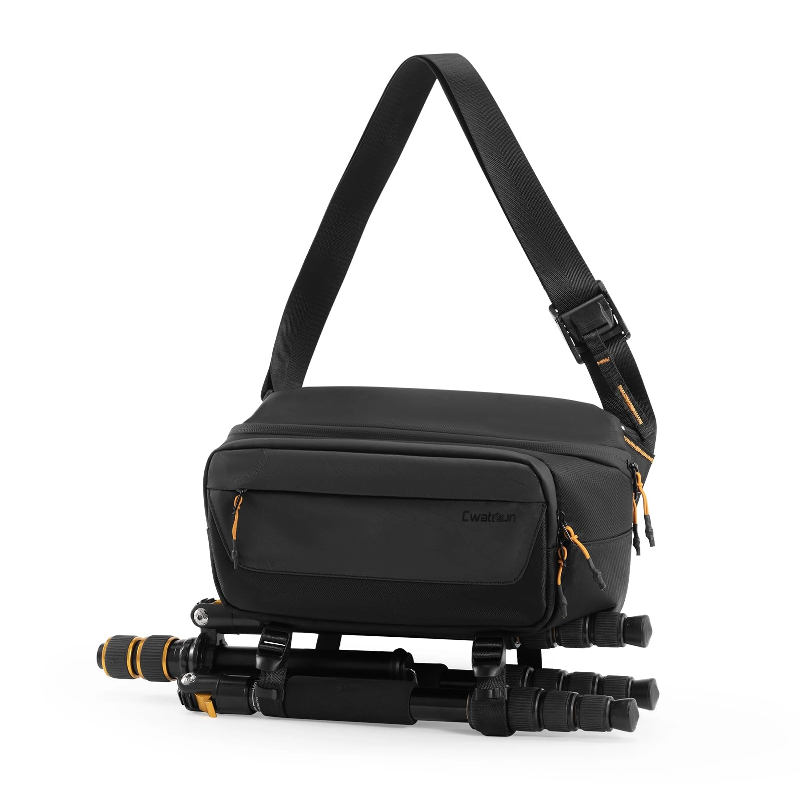 Cwatcun Camera Sling Bag - 12.59*5.11*7.67inch Canon Nikon Sony Fuji DSLR/SLR/Mirrorless camera bag