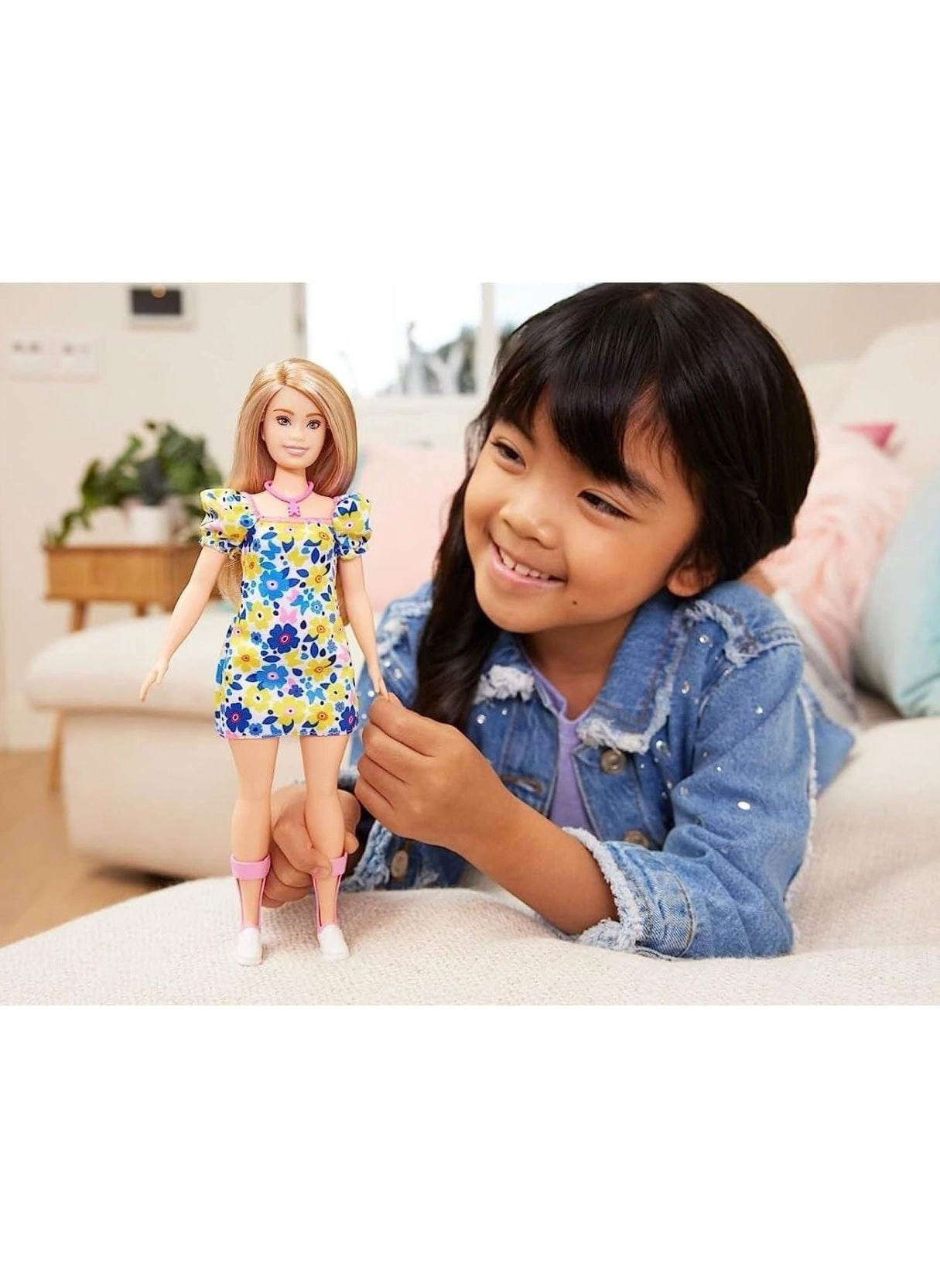 Barbie Fashionistas - Blonde Distorted Dot Dress Ages 3+