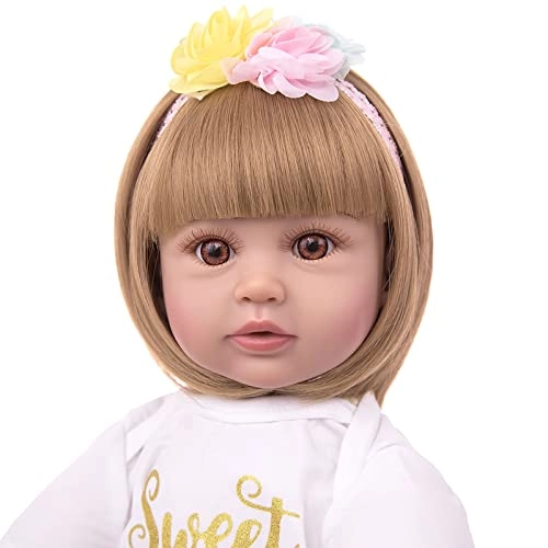 Rebirth Baby Doll - 48cm/58cm Silicone Limbs Cloth Body Panda Clothes Gift Set