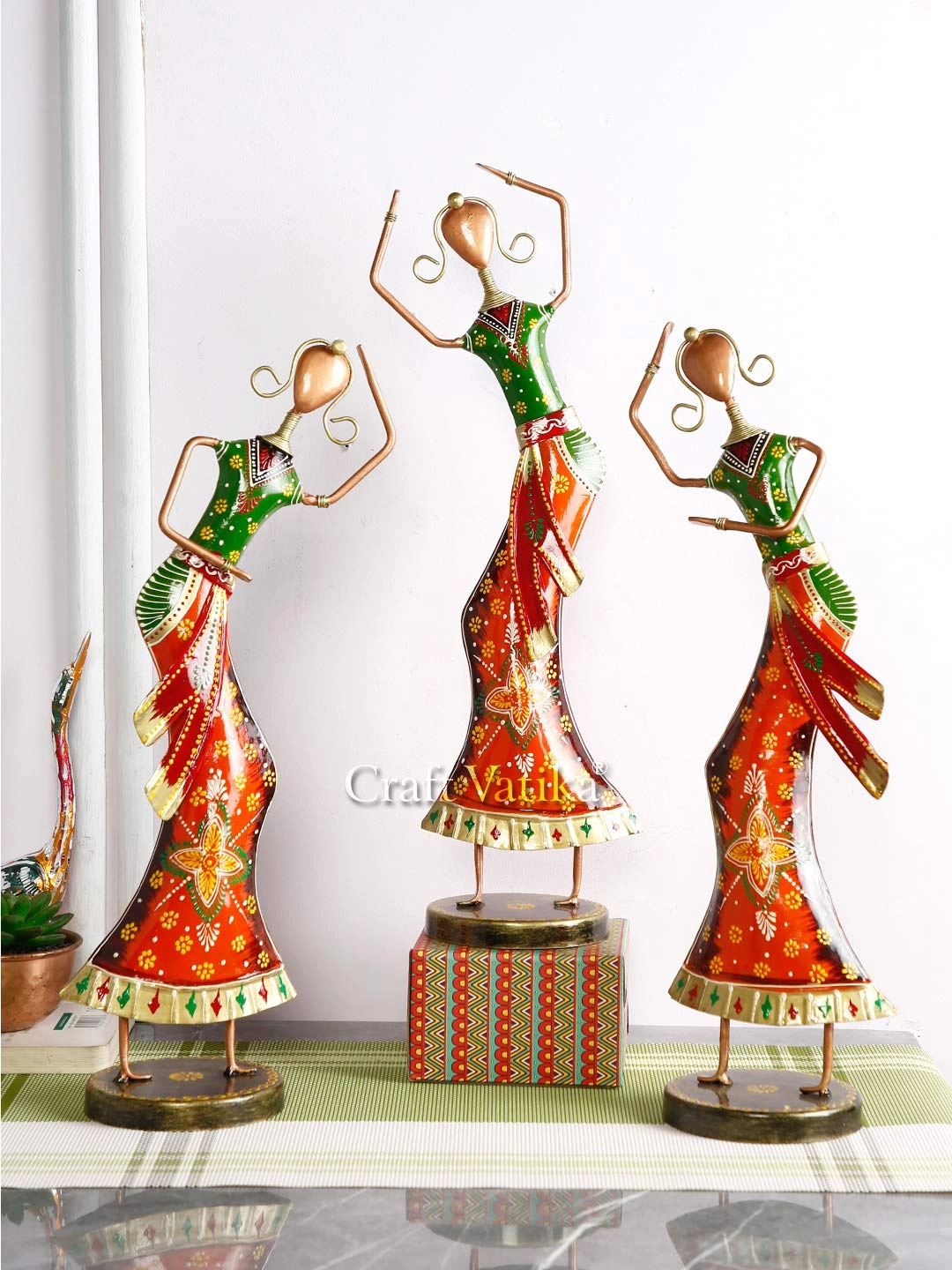 CraftVatika, CraftVatika, 213, Nemi nagar extension, 200 feet bypass, Vaishali Nagar , Jaipur, Rajasthan- 302021. Mo: 8955426003 Iron Lady Figurine - Iron