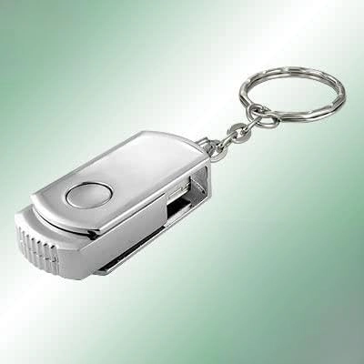 Green Pocket Aluminium USB Flash Memory Stick Drive - USB 2.0 4GB
