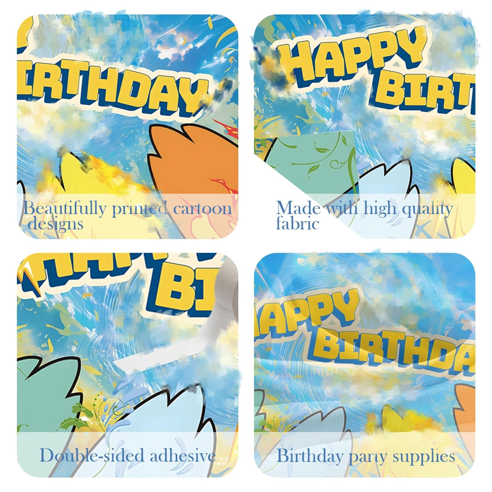 Happy Birthday Backdrop - 1 piece(s)