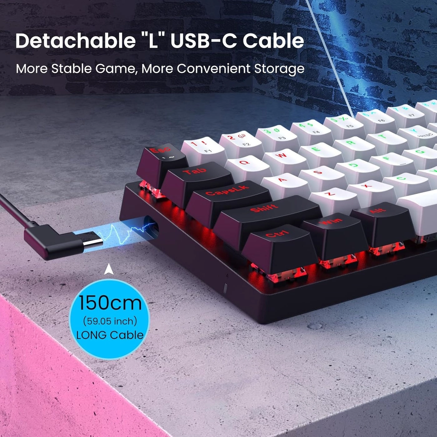 60% Mechanical Gaming Keyboard - Wired