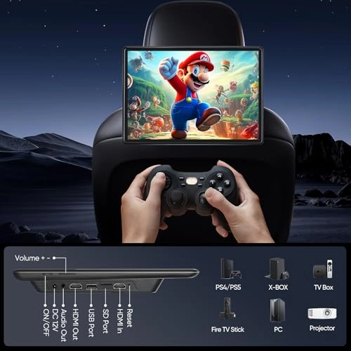 Android 13 Touch Screen Headrest Monitor - 13.5 inch