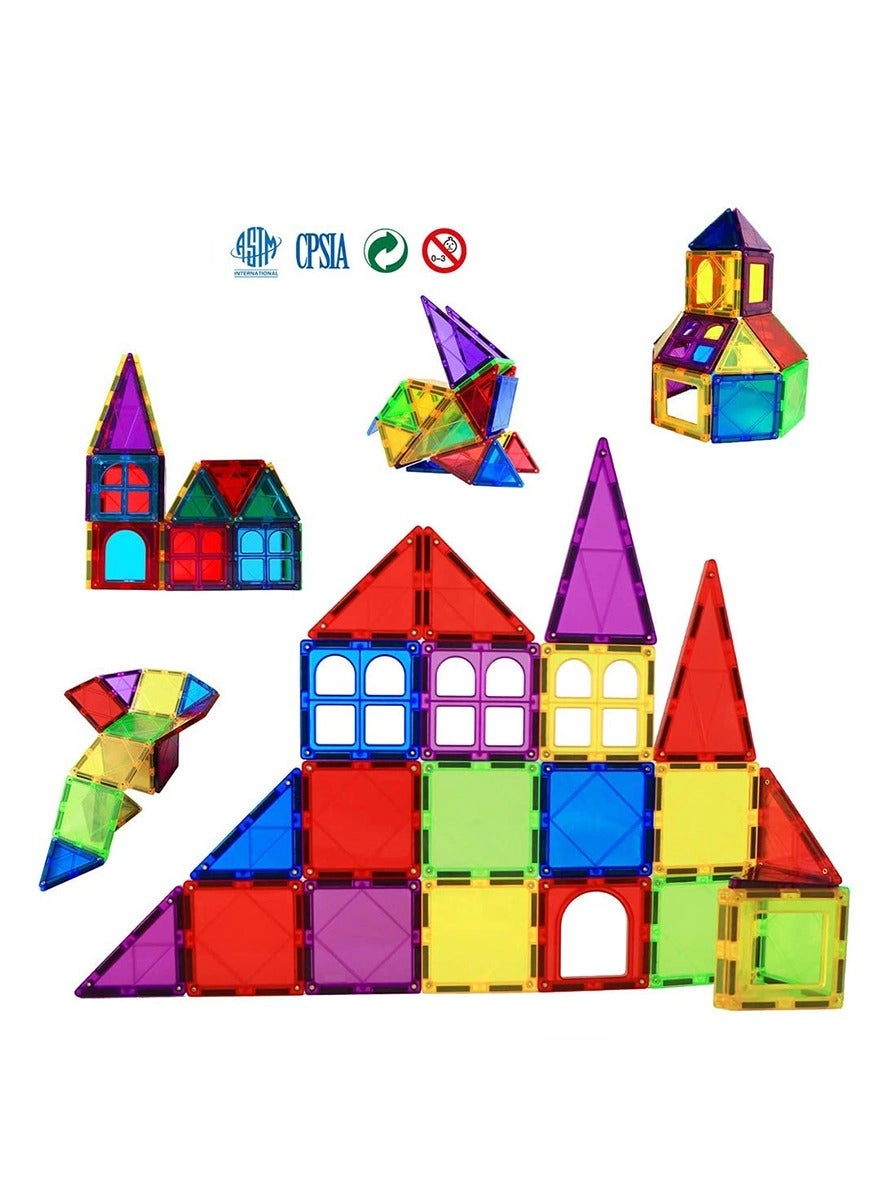 Magnetic Building Blocks - 60 pcs
