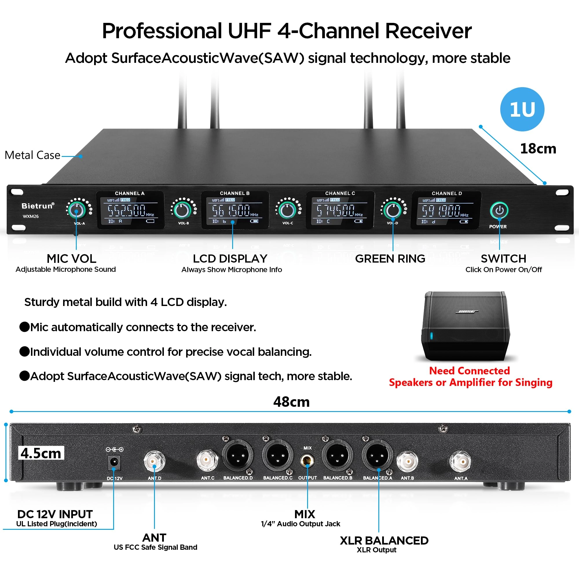 WXM26 - 4-Channel UHF