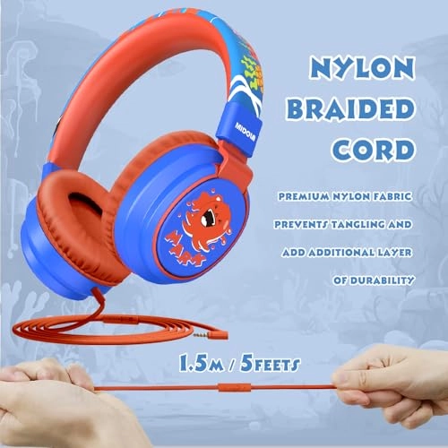 MD-H01 - Kids Wired 85dB Foldable On-Ear with Mic
