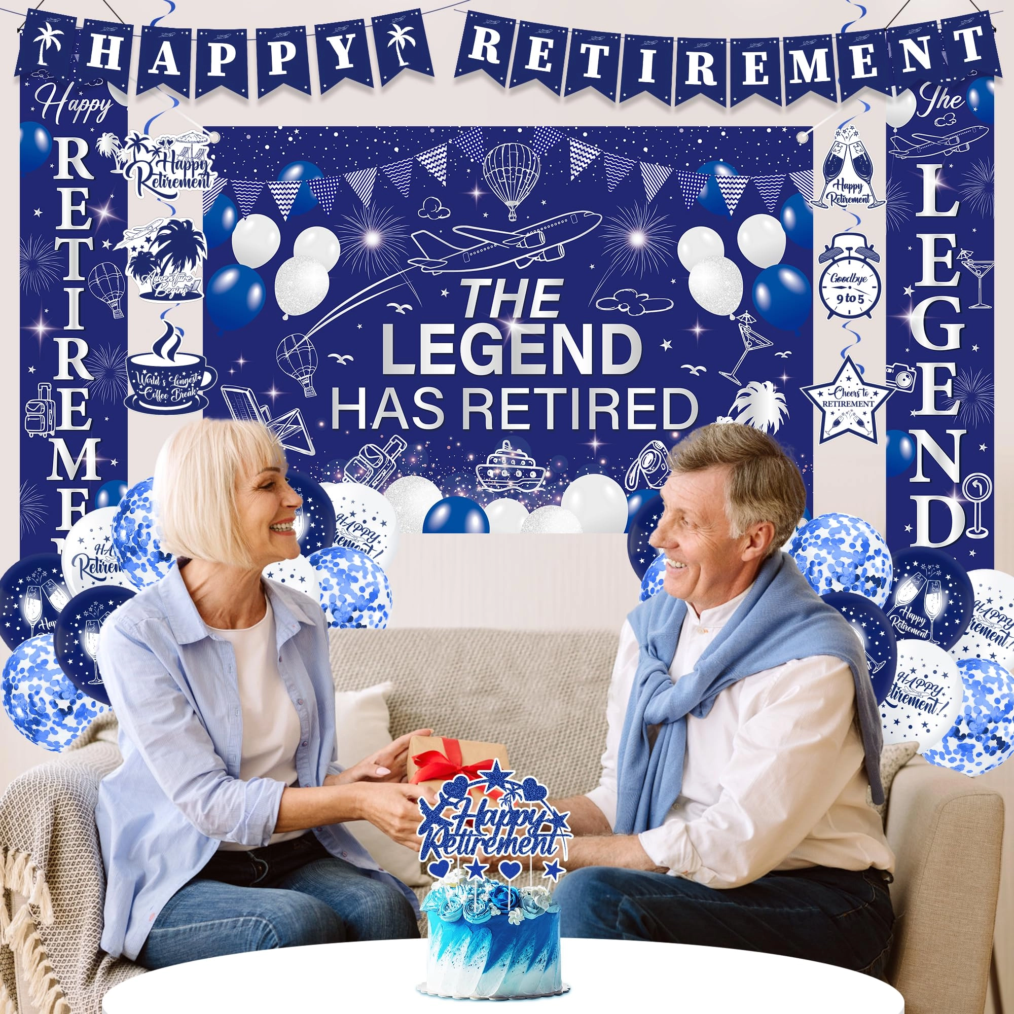 Retirement Theme Party Set - 34 Pcs Retirement