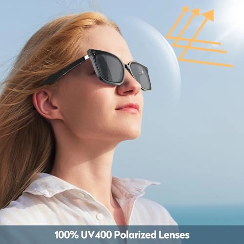 Smart Bluetooth Glasses - UV400 Polarized Built-in Mic & Bluetooth 5.3