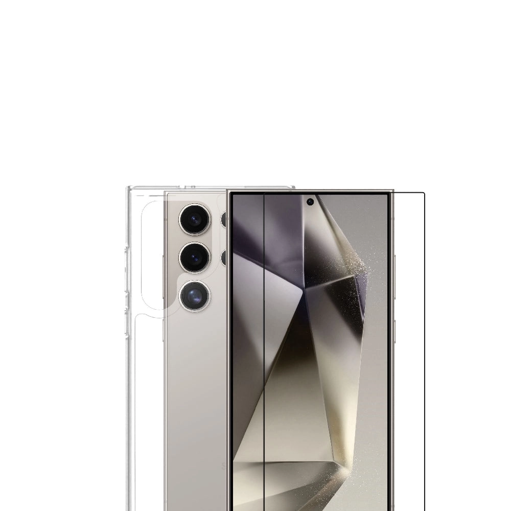 Screen Protector + Case Cover Clear for Samsung Galaxy S24 Ultra