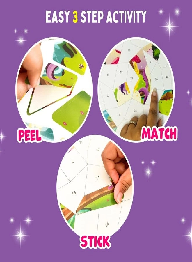 Mosaic Sticker Art Kit - 175+ Reusable Stickers