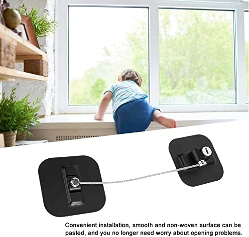 Fridge Door Lock - 1PC 2 Keys Black