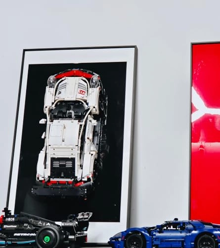 Display Wallboard - aluminum alloy for LEGO Technic Porsche 911 RSR Race Car 42096