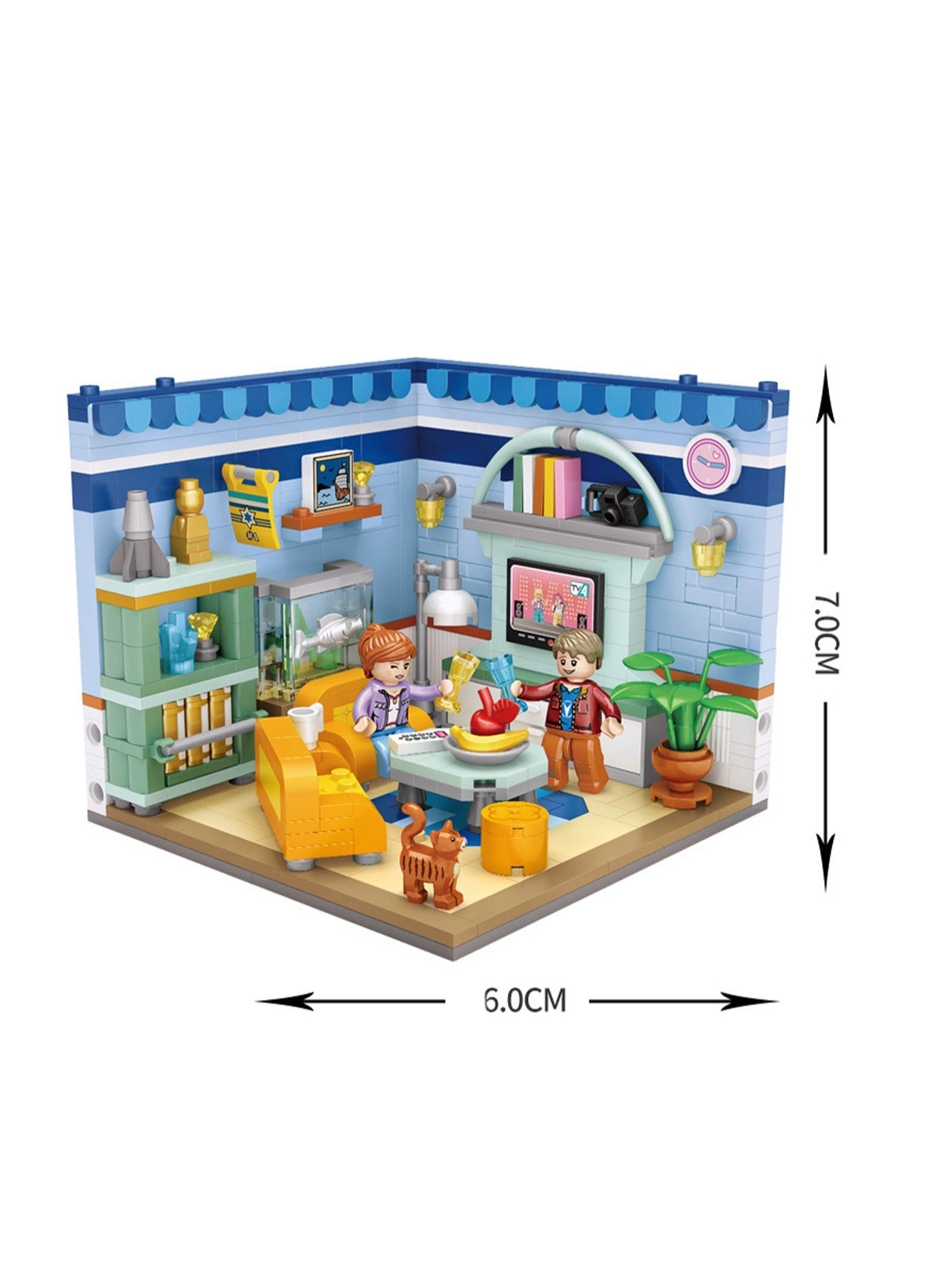 Living Room Model Set - 541 pcs Home Decorations