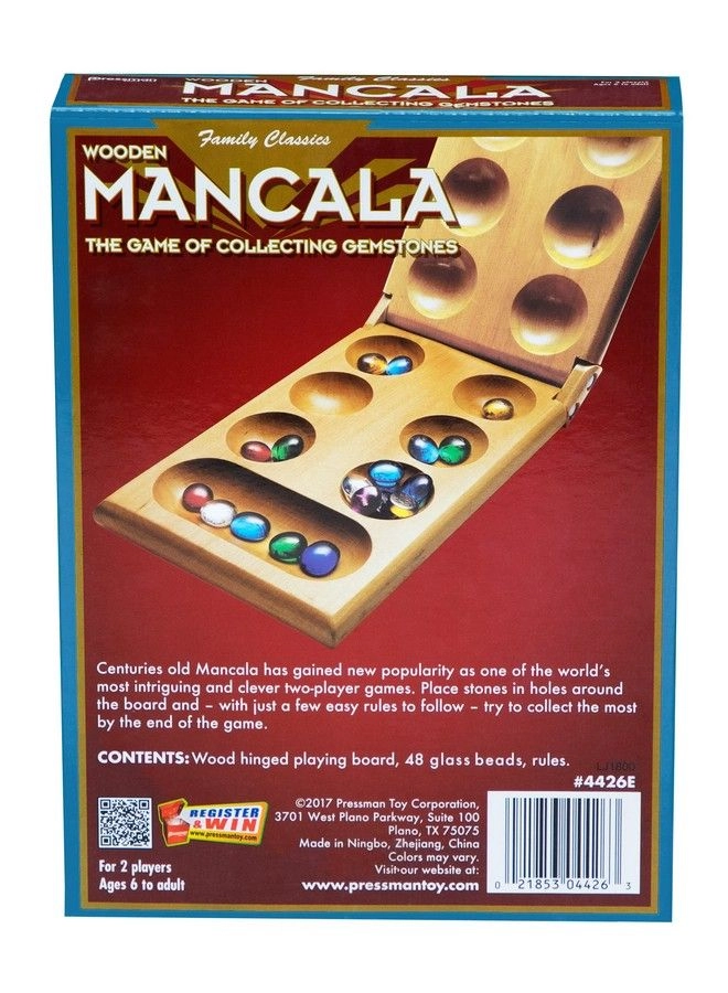 Classic Mancala - Fullsized Solid Wooden Board