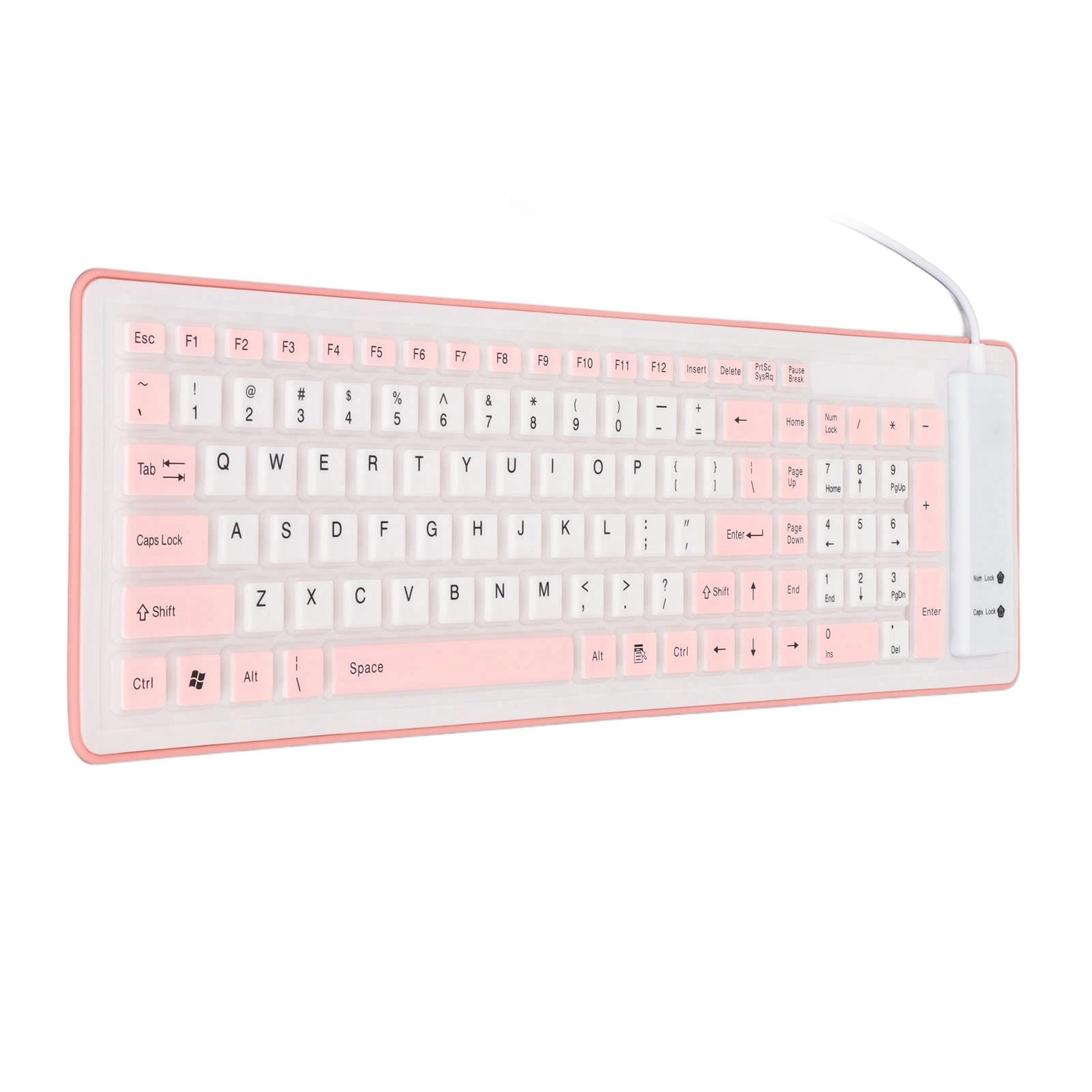 Folding Silicone Keyboard - Wired