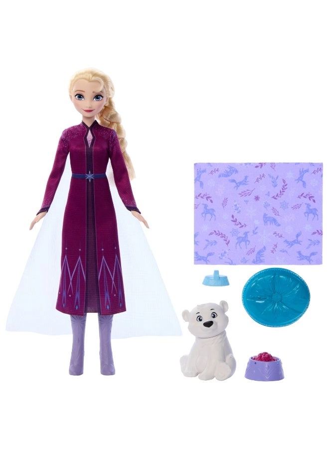 Elsa & Baby Bear Fashion Dolls - Posable Removable fashion four accessories