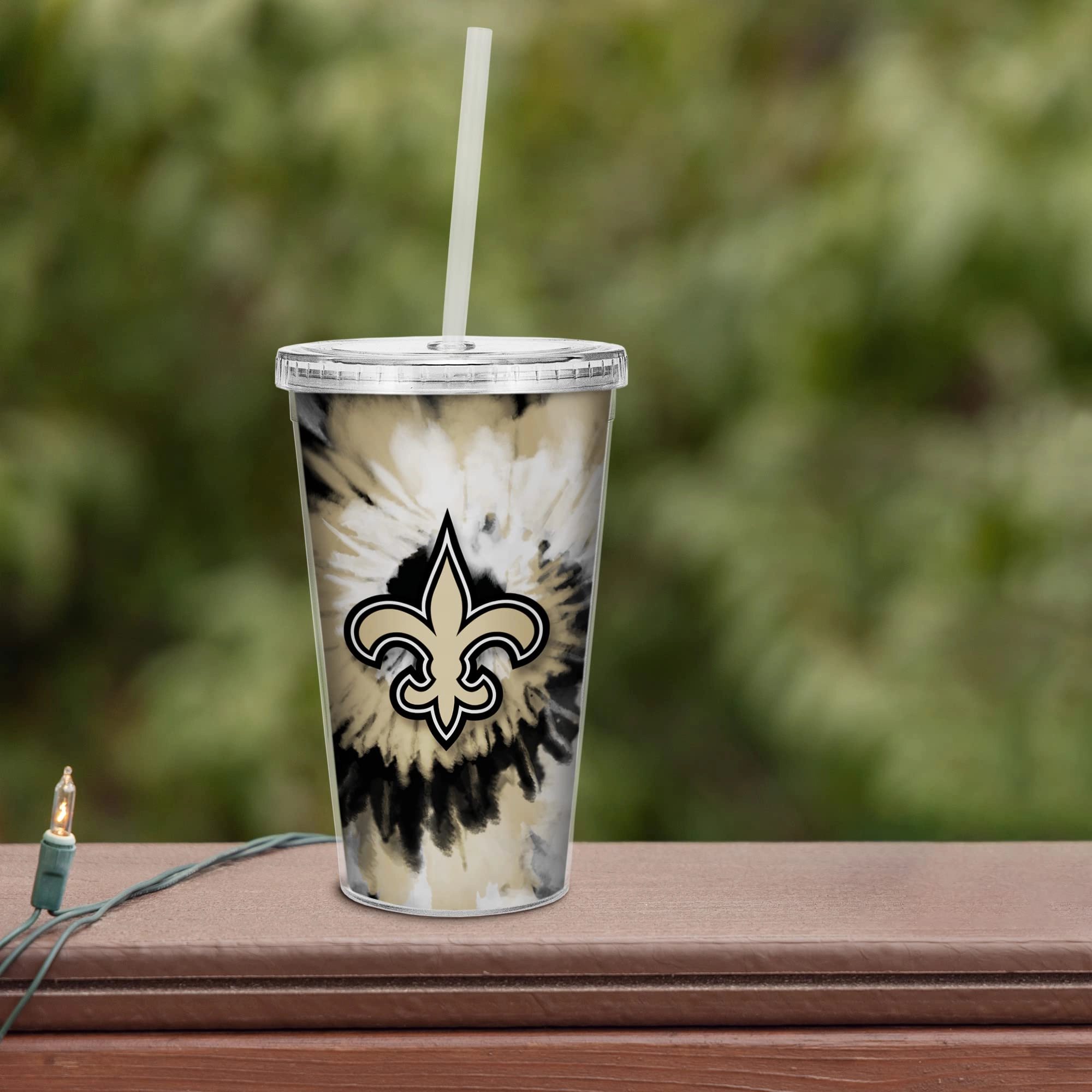 NFL Football Metallic Tie Dye Tumbler - 473ml