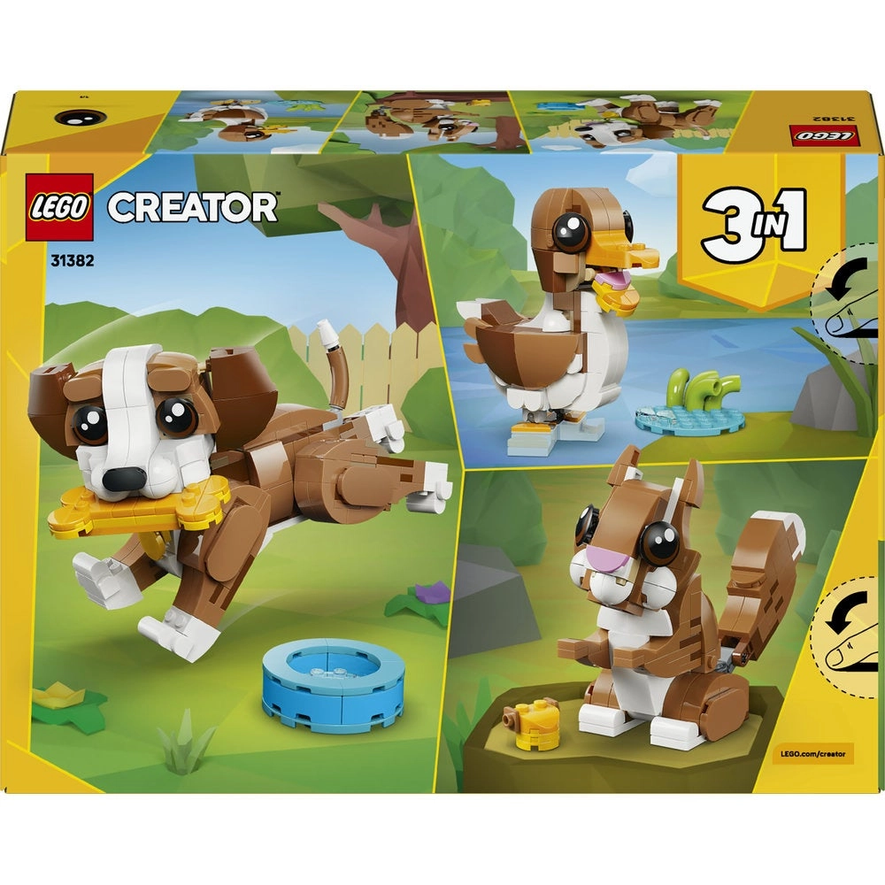 LEGO Creator Cute Animals: Playful Puppy Dog (31382) - 3in1