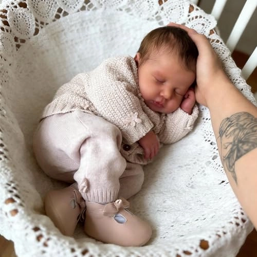 LOULOU Reborn Baby Doll - 20 Inch Soft Cloth Body & Vinyl Limbs Sleeping Ages 3+