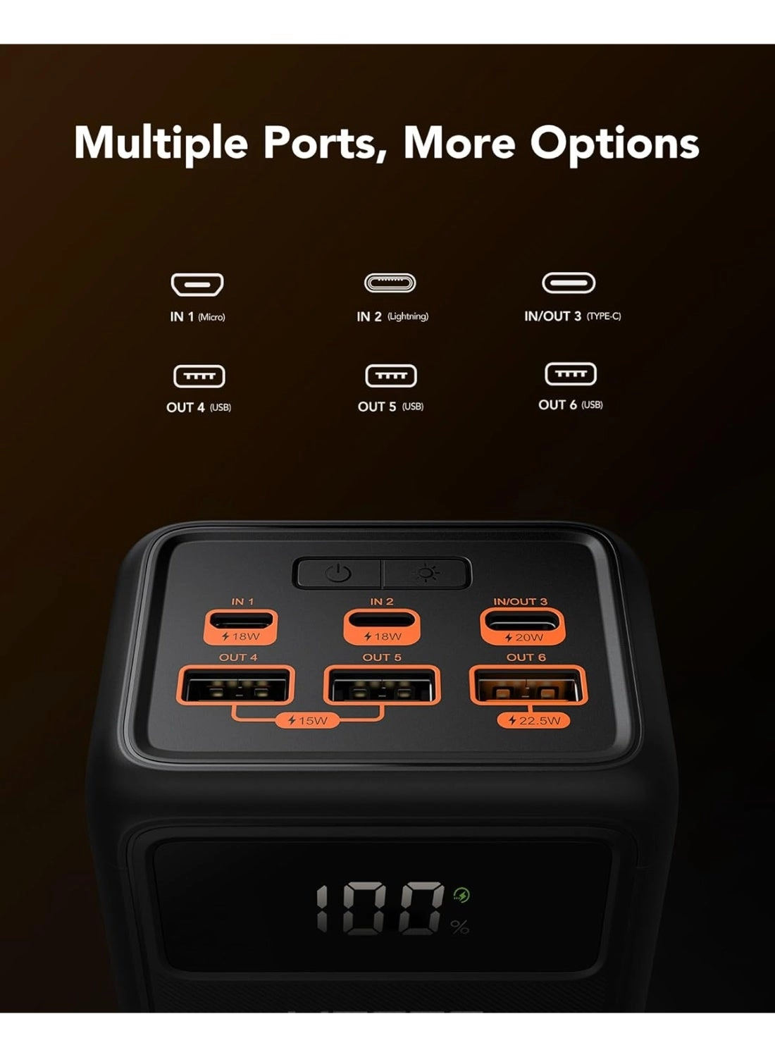 QC3 - 50000mAh 22.5w Fast charging