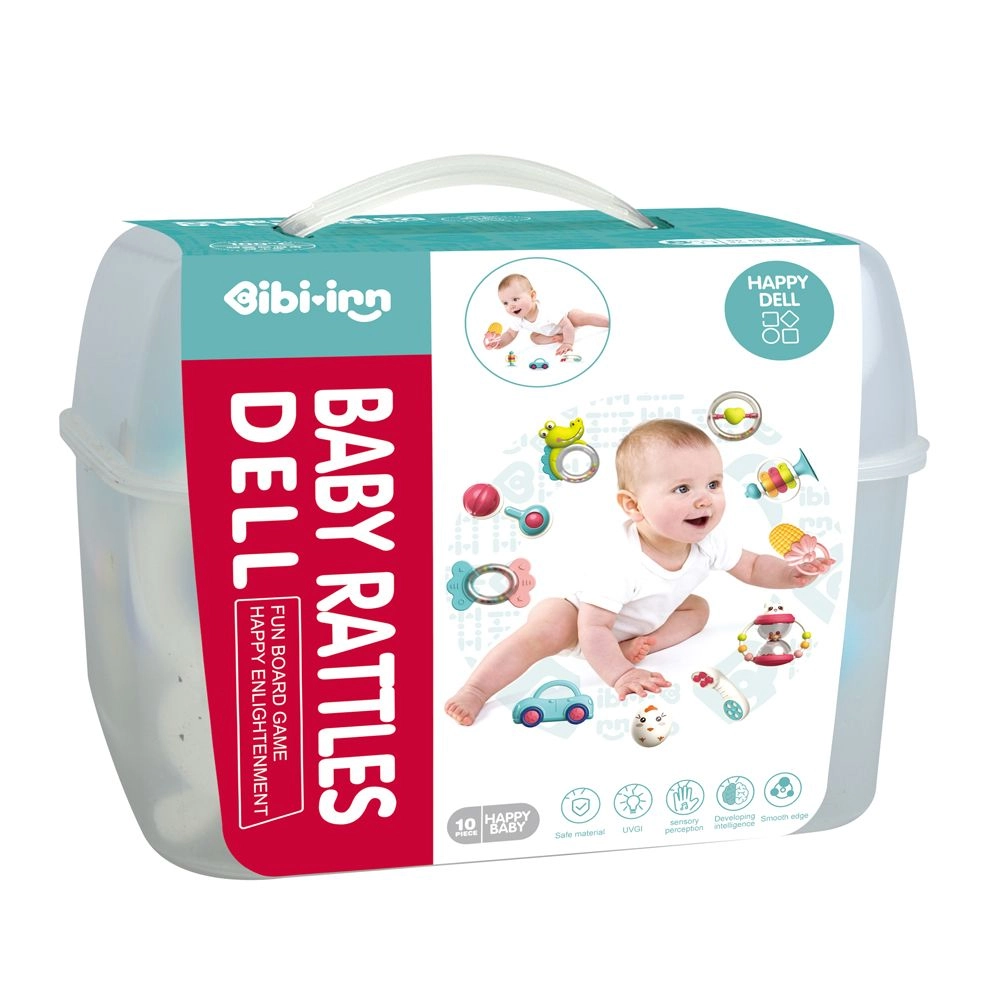 Ibi-Irn Hand Baby Rattle Bell - 3 Months ABS 10pcs