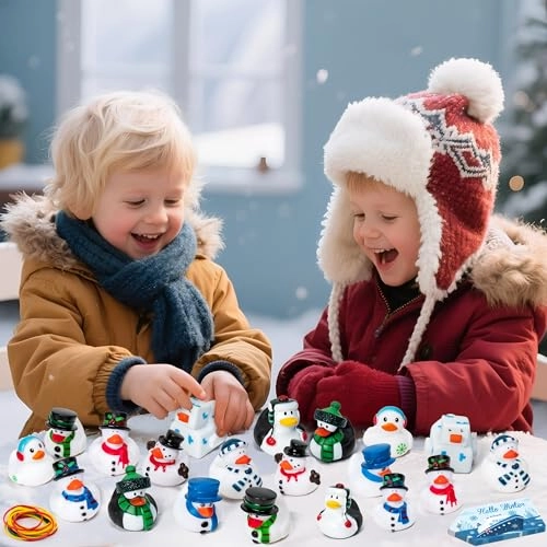 Winter Rubber Ducks - 20 Set 60 Pieces