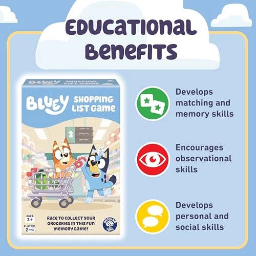 Bluey Shopping List - 3 years and up