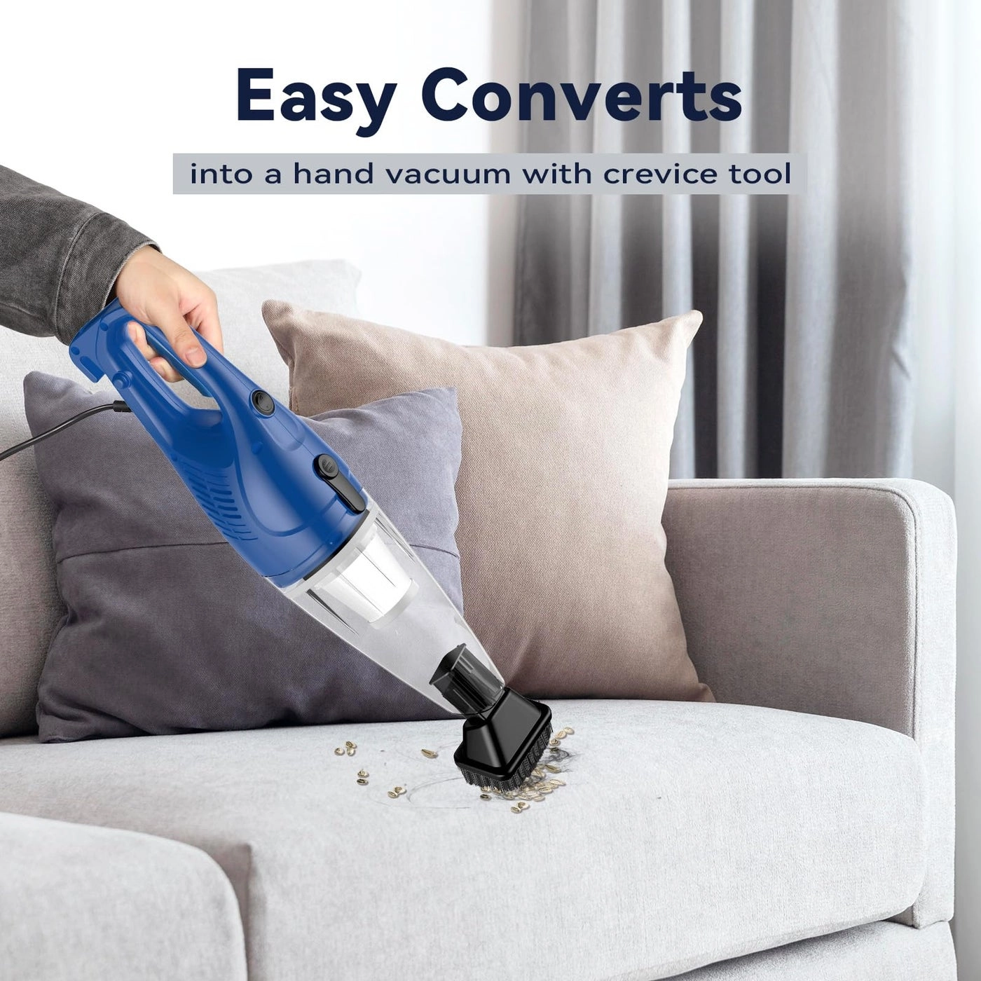Corded Vacuum Cleaner - 12-in-1 Stick handheld
