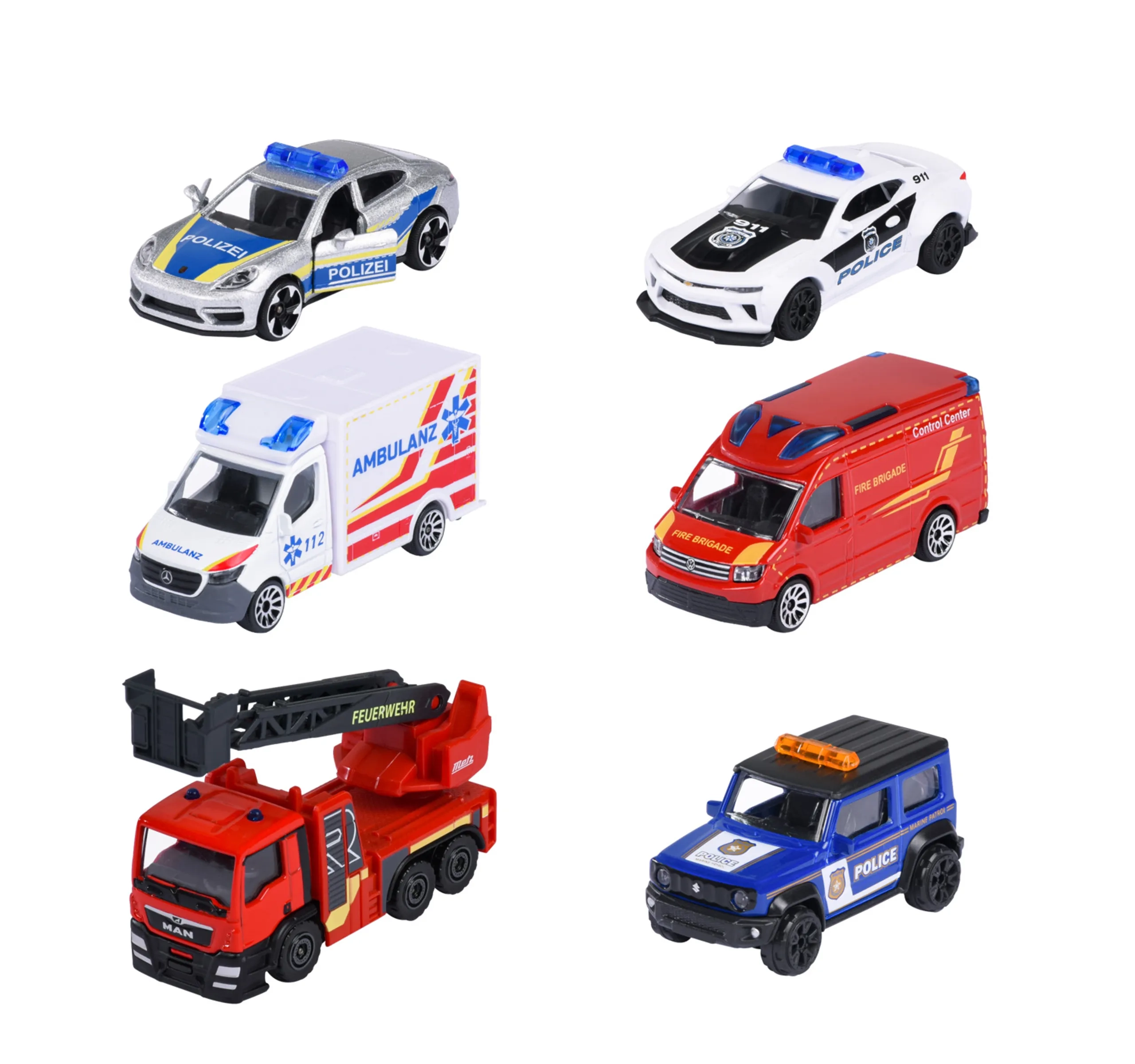 Majorette Rescue Vehicle - 1:64 3pcs Set