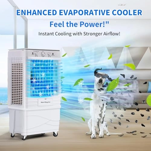 Evaporative Air Cooler - 4120 Cubic Feet Per Minute 45L