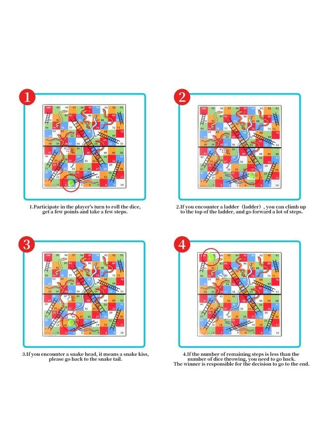 Snakes And Ladders - Magnetic Folding Design With Storage Box