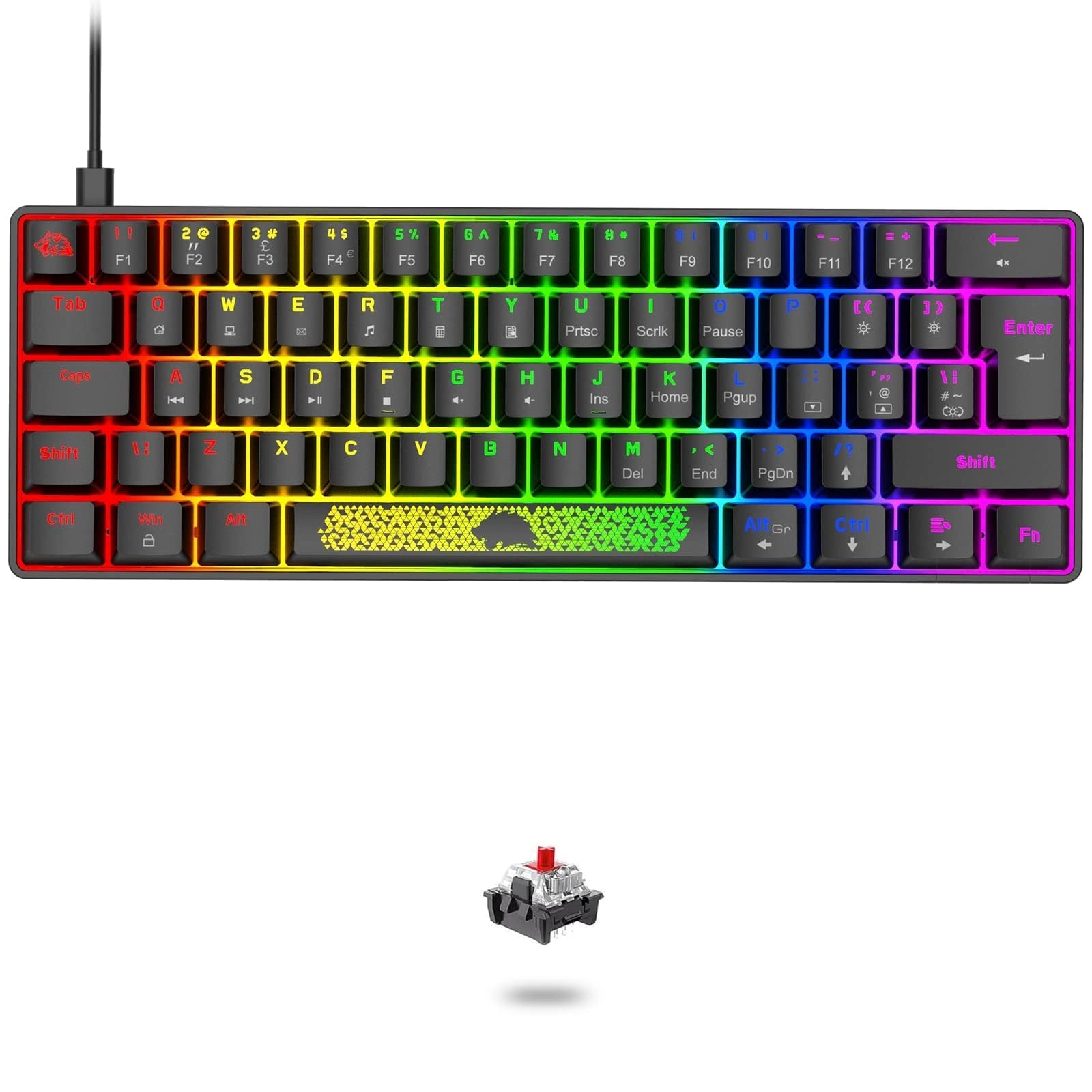 60% Compact Type C - UK Wired