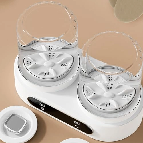 Double Compartment Portable Washer Bucket