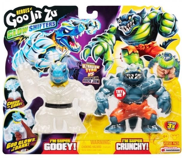Ultraglow Tyro + Shadowclaw Rock Jaw - Glow Shifters Versus Pack