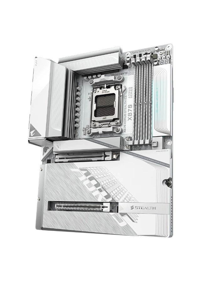 X870 AORUS STEALTH ICE - AMD AM5 DDR5 PCIe 5.0