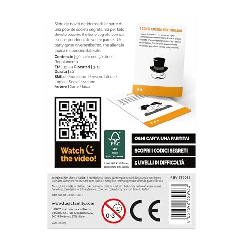 Secret Society - Card Game (Italian)