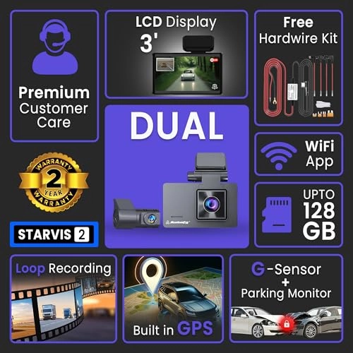 V50 - 4K Ultra HD (8MP) Front 2K QHD (4MP) Rear