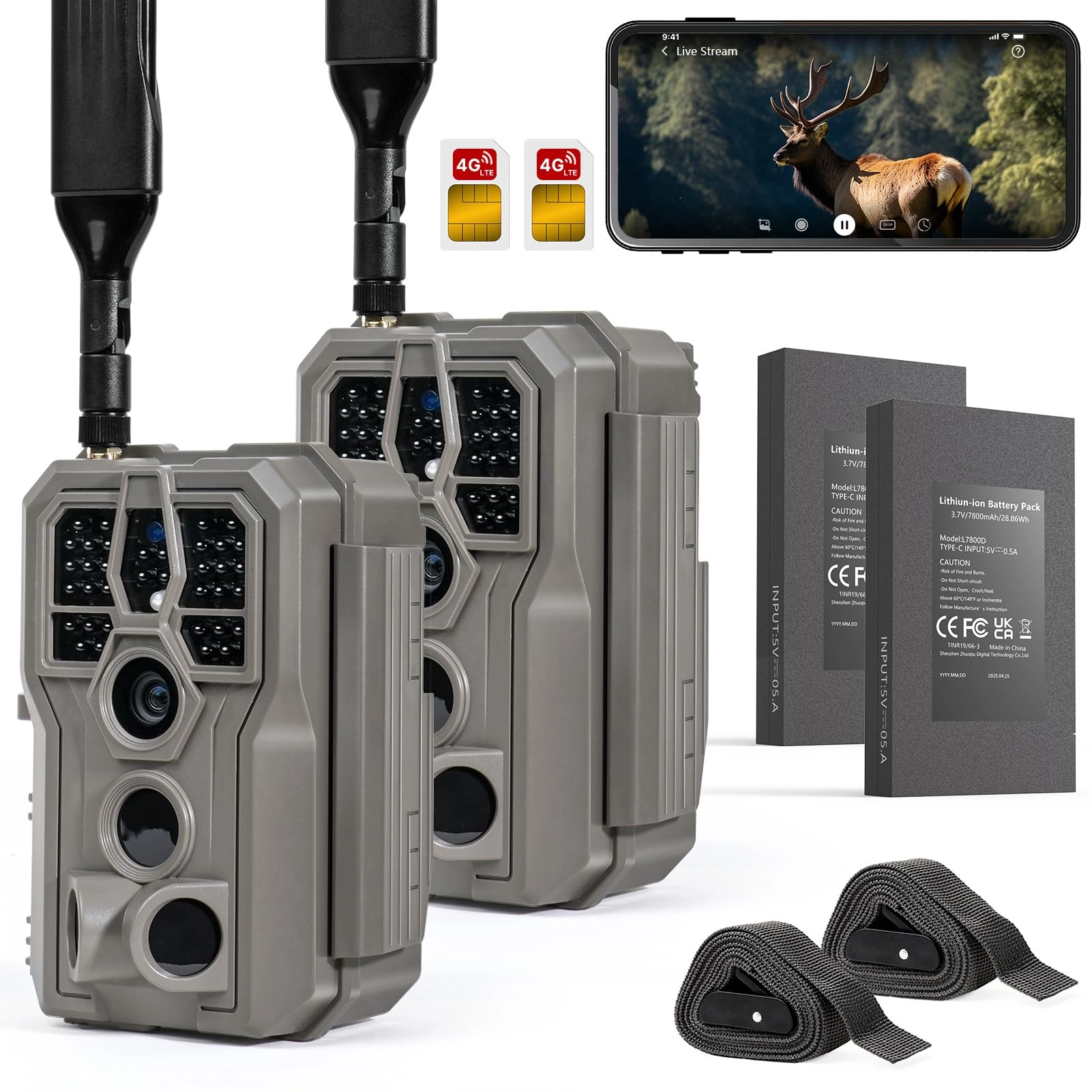 GardePro X66 Pro - 4G 48MP Pack